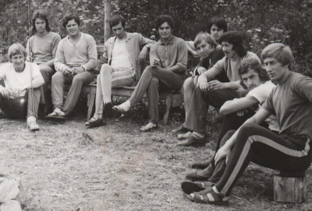 Soustředění mužů Suchá Rudná – Jeseníky 1975