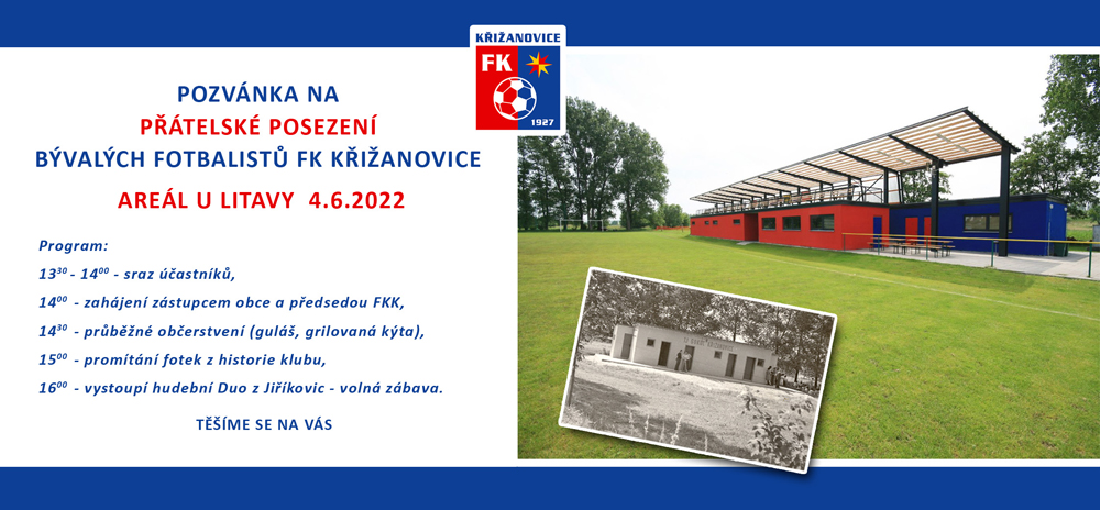 Přátelské posezení bývalých fotbalistů FK Křižanovice