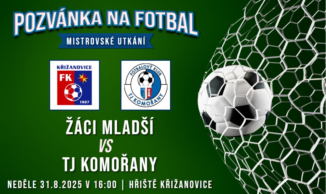 FK Křižanovice – TJ Komořany   2:5 (0:2)