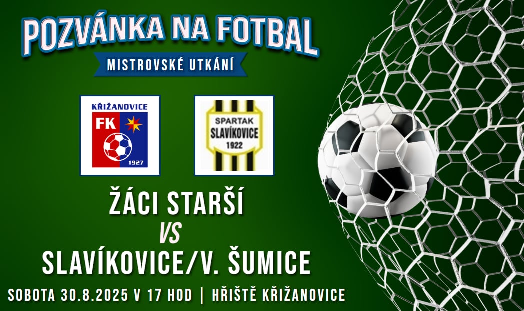 FK Křižanovice – Slavíkovice/Viničné Šumice   2:7 (1:4)