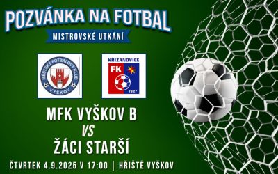 MFK Vyškov B – FK Křižanovice   5:0 (2:0)
