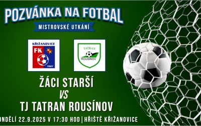 FK Křižanovice – Tatran Rousínov   0:2 (0:2)