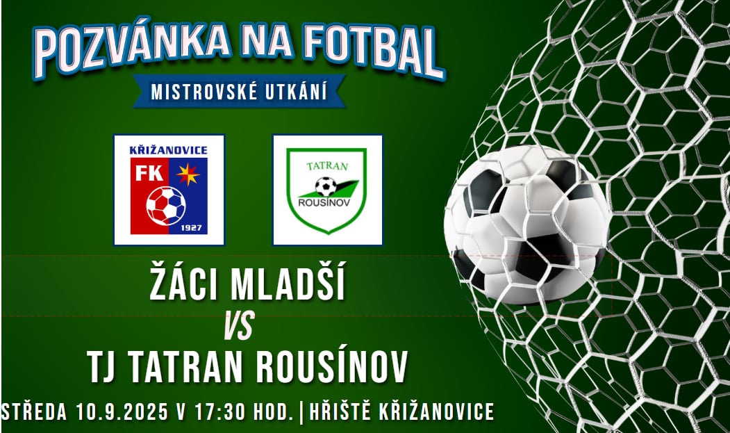 FK Křižanovice – Tatran Rousínov   1:3 (1:1)