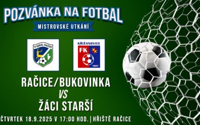 Račice/Bukovinka – FK Křižanovice 8:2 (4:1)