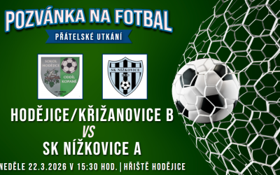 Hodějice/Křižanovice B – SK Nížkovice A 3:3 (2:2)