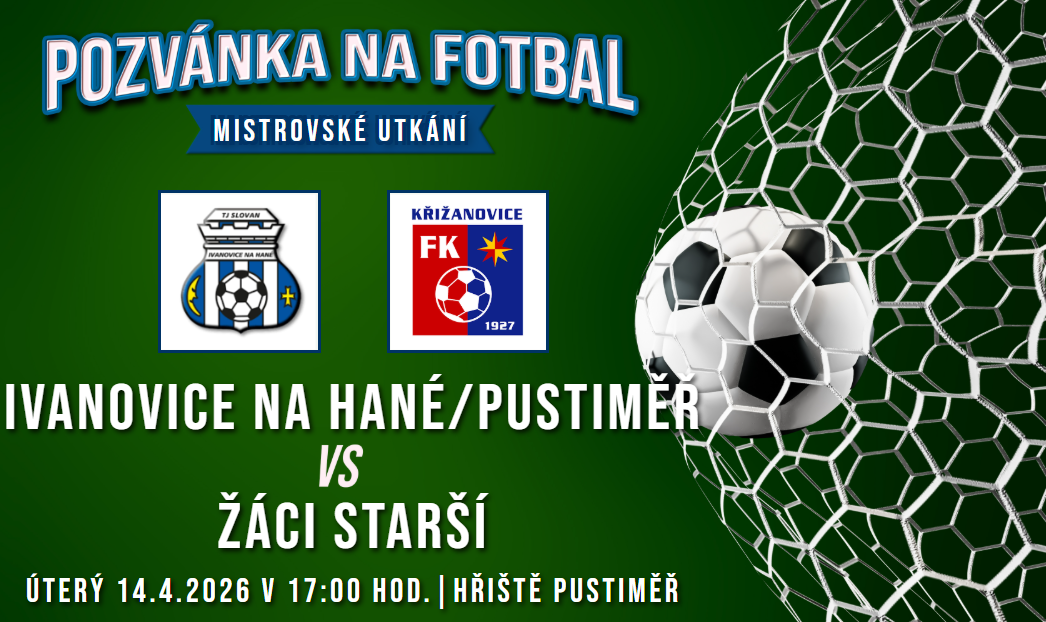 Ivanovice na Hané/Pustiměř – FK Křižanovice 5:0 (4:0)