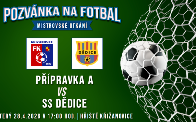 FK Křižanovice/TJ Hodějice A – SS Dědice 16:3 (9:2)