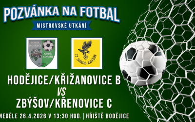 Hodějice/Křižanovice B – Zbýšov/Křenovice C 0:0 (0:0)