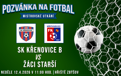 SK Křenovice B – FK Křižanovice 2:0 (0:0)