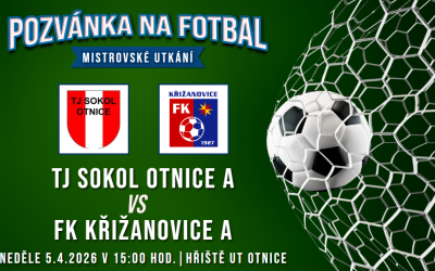TJ Sokol Otnice A – FK Křižanovice A 6:2 (5:0)