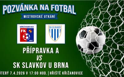 FK Křižanovice/TJ Hodějice A – SK Slavkov u Brna 4:7 (2:5)