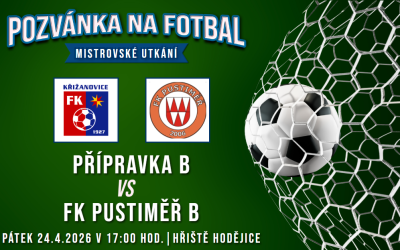 TJ Hodějice/FK Křižanovice B – FK Pustiměř B 9:9 (4:5)
