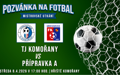 TJ Komořany – FK Křižanovice/TJ Hodějice A 17:4 (9:2)