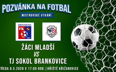 FK Křižanovice – TJ Sokol Brankovice 0:3 (0:1)