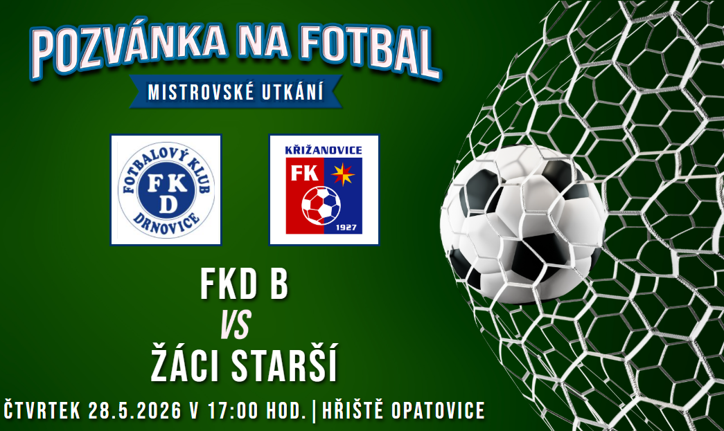 FKD B – FK Křižanovice 8:0 (6:0)