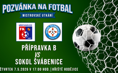 TJ Hodějice/FK Křižanovice B – Sokol Švábenice 4:7 (1:2)