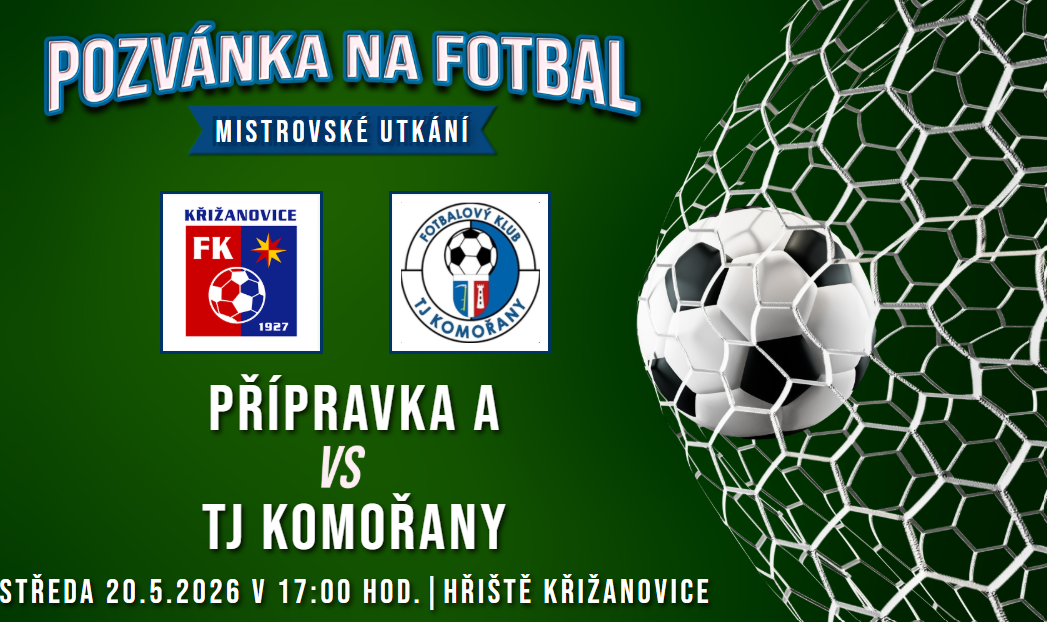 FK Křižanovice/TJ Hodějice A – TJ Komořany 1:7 (0:3)