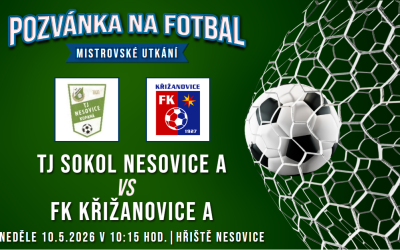TJ Sokol Nesovice A – FK Křižanovice A 2:1 (1:0)