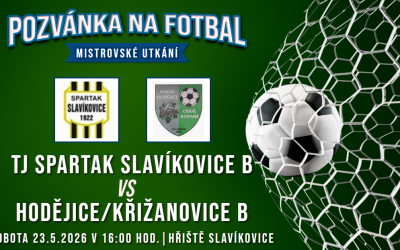 TJ Spartak Slavíkovice B – Hodějice/Křižanovice B 1:1 (1:1)