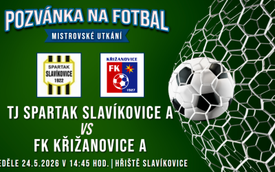 TJ Spartak Slavíkovice A – FK Křižanovice A 3:4 (3:1)