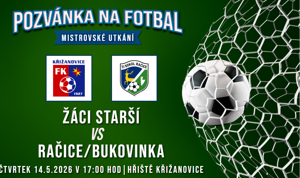 FK Křižanovice – Račice/Bukovinka 3:6 (0:4)