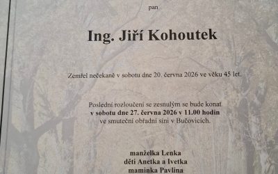 Zemřel Ing. Jiří Kohoutek