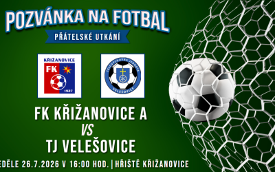 FK Křižanovice A – TJ Velešovice 4:5 (1:1)