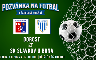 FK Křižanovice – SK Slavkov u Brna 0:19 (0:12)
