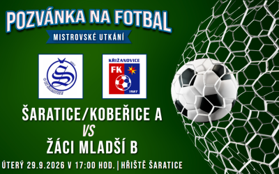 Šaratice/Kobeřice A – FC Bučovice/FK Křižanovice B 6:5 (2:1)