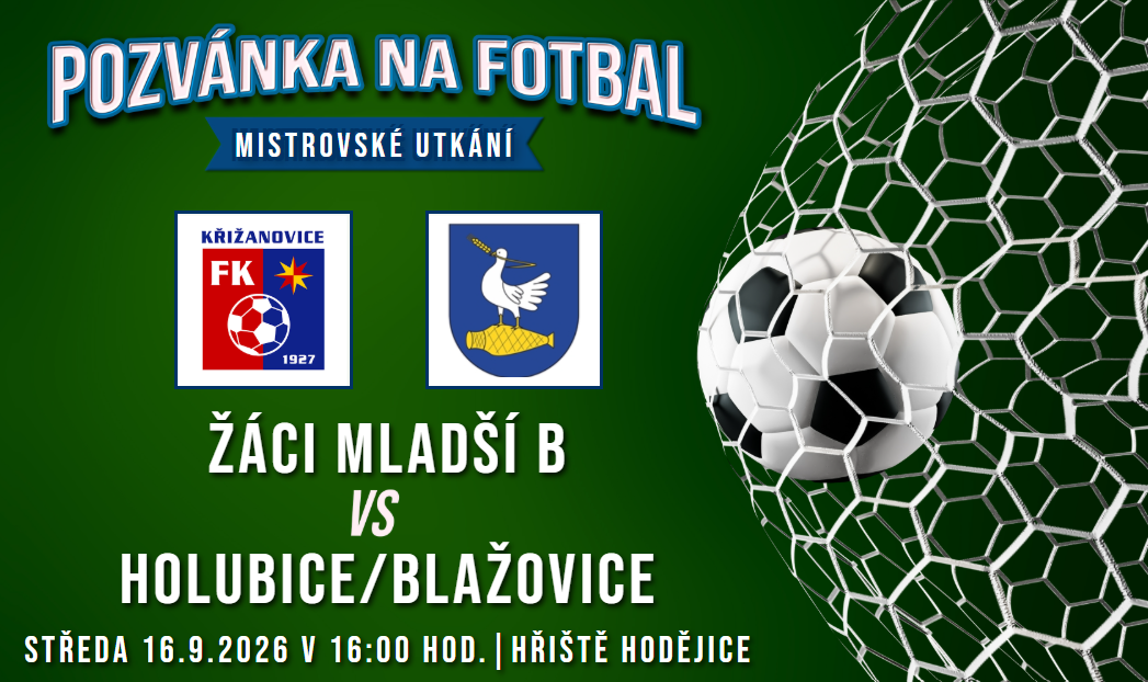 FC Bučovice/FK Křižanovice B – Holubice/Blažovice 10:4 (7:2)