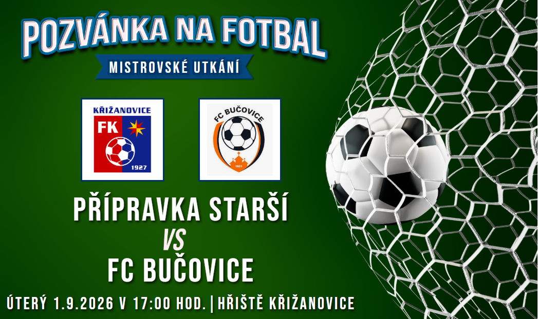 FK Křižanovice/TJ Sokol Hodějice – FC Bučovice  19:10 (9:5)