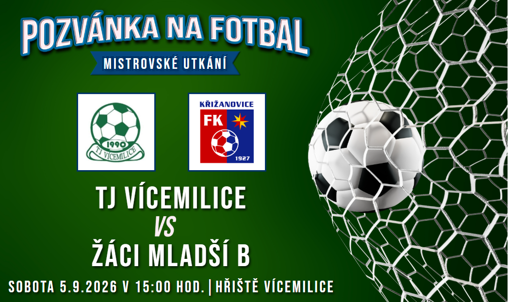 TJ Vícemilice – FC Bučovice/FK Křižanovice B 0:17 (0:7)
