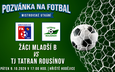 FC Bučovice/FK Křižanovice B – TJ Tatran Rousínov 0:12 (0:5)