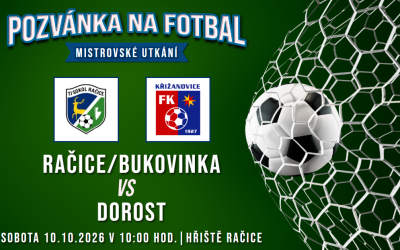 Račice/Bukovinka – FK Křižanovice 11:0 (9:0)